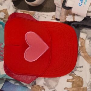 Girls heart cap